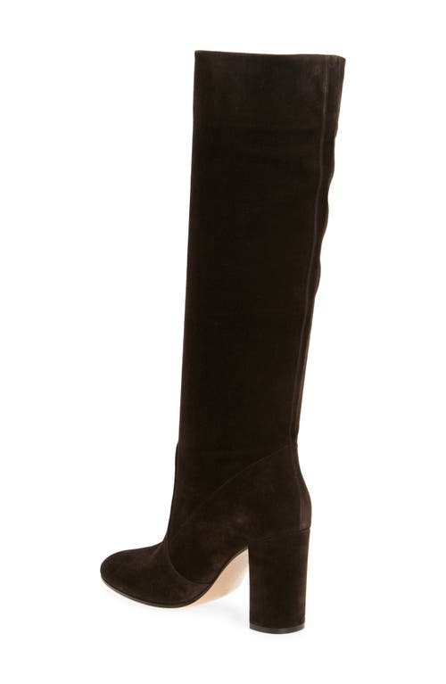 Gianvito Rossi Block Heel Tall Boot In Brown