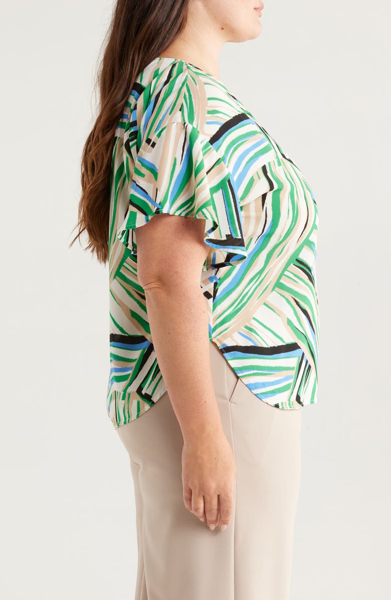 Anne Klein Flutter Sleeve Top, Alternate, color,