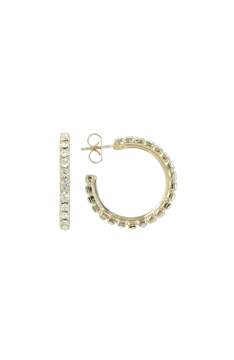 LOTT.gioielli CE SW Creole w/ Fine Stones S - Gold, Main, color, Gold