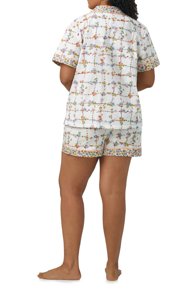 Floral Organic Cotton Short Pajamas, Alternate, color, SPRING VINES