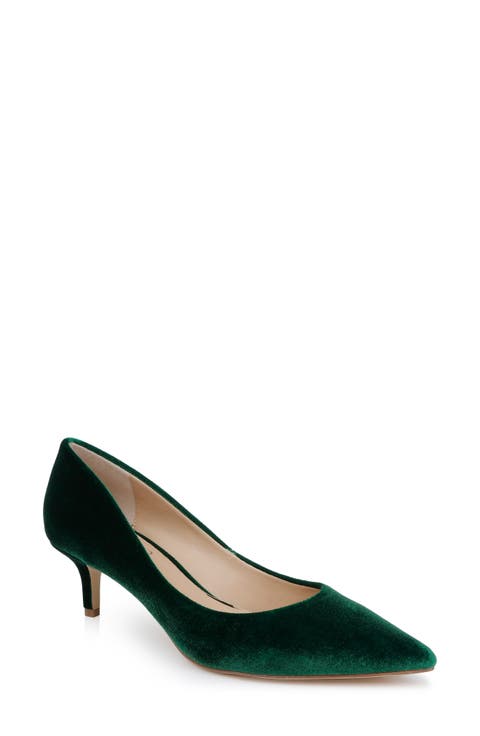 Enola Pointed Toe Kitten Heel Pump (Women)