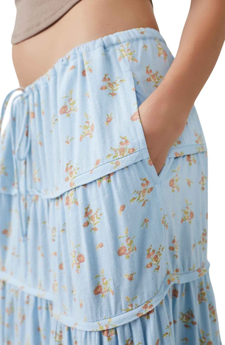 Free People Nova Tiered Maxi Skirt, Alternate, color, 