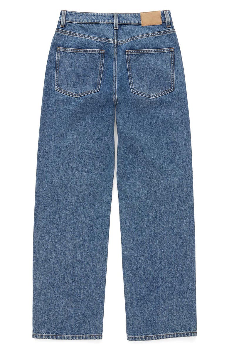 Cotton On 91 High Waist Straight Leg Jeans, Alternate, color, Harbour Blue Rip