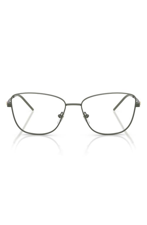 Emporio Armani 55mm Irregular Optical Glasses In Gray
