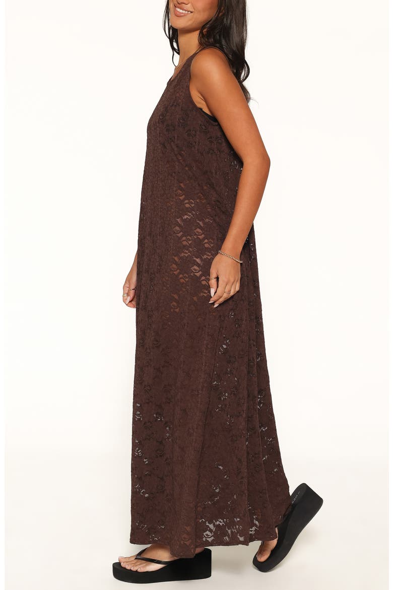 Jessy Lace Maxi Dress, Alternate, color, BROWN