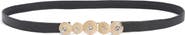 Raina Rhinestone Buckle Leather Belt