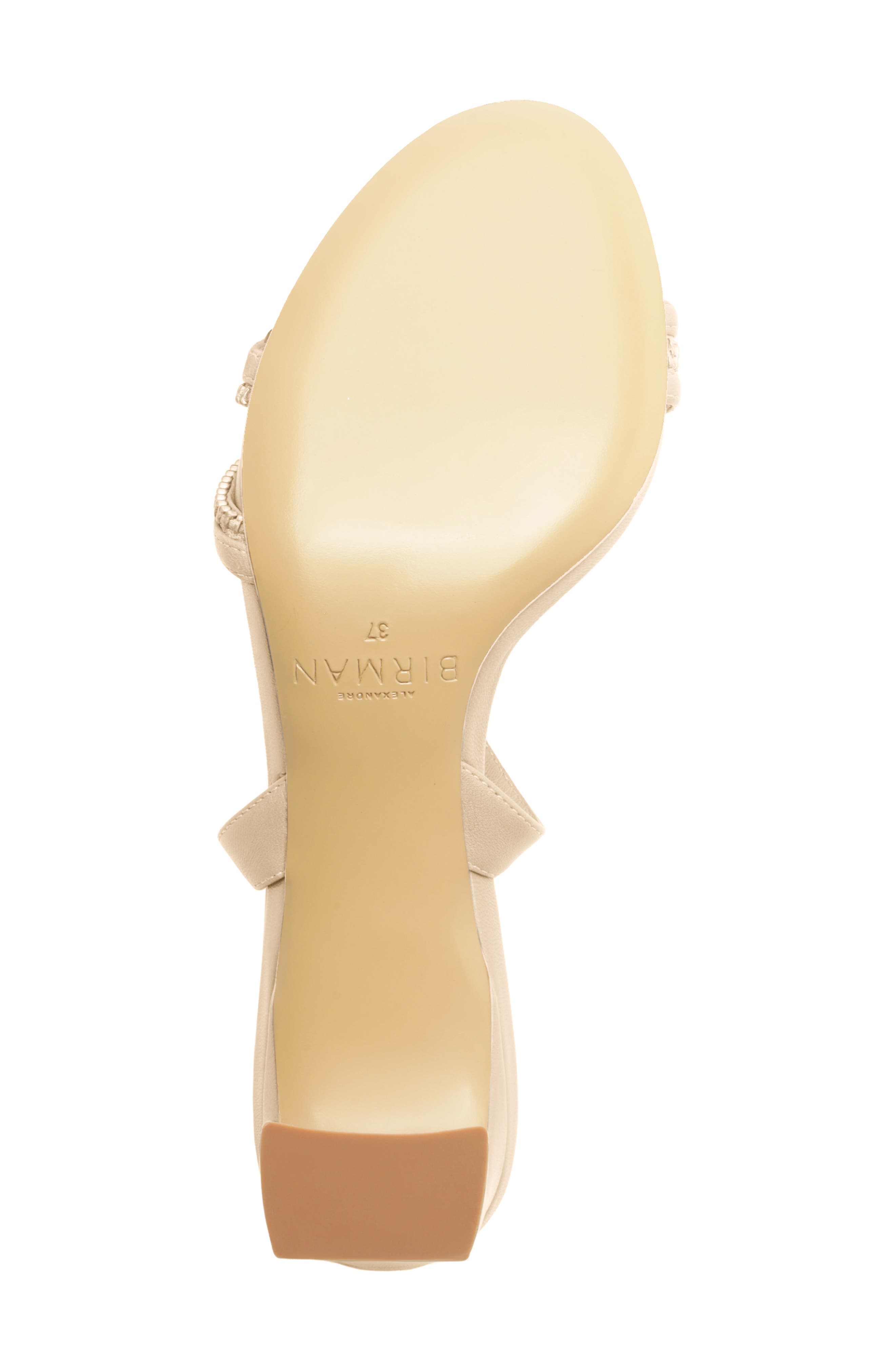 Alexandre Birman Zoe Ankle Strap Sandal, Alternate, color, Chalk