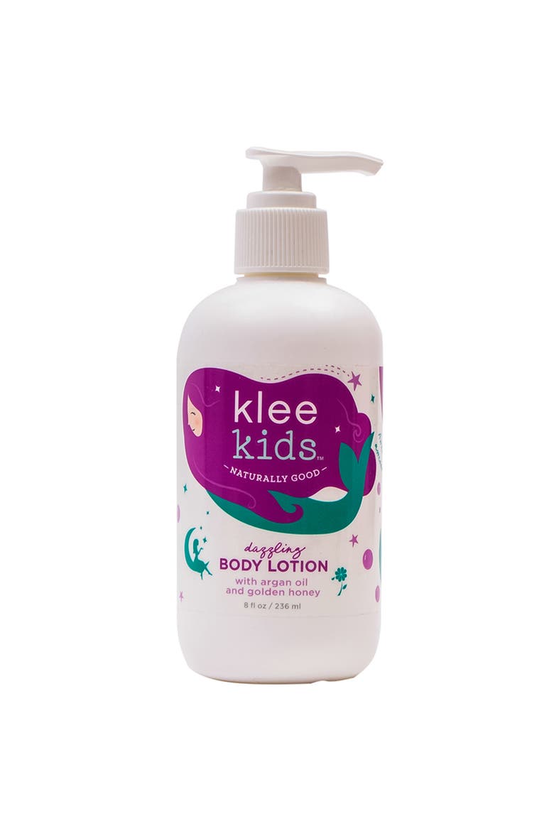 Kids' Dazzling Body Lotion with Argan Oil and Golden Honey, Main, color, 8 oz.