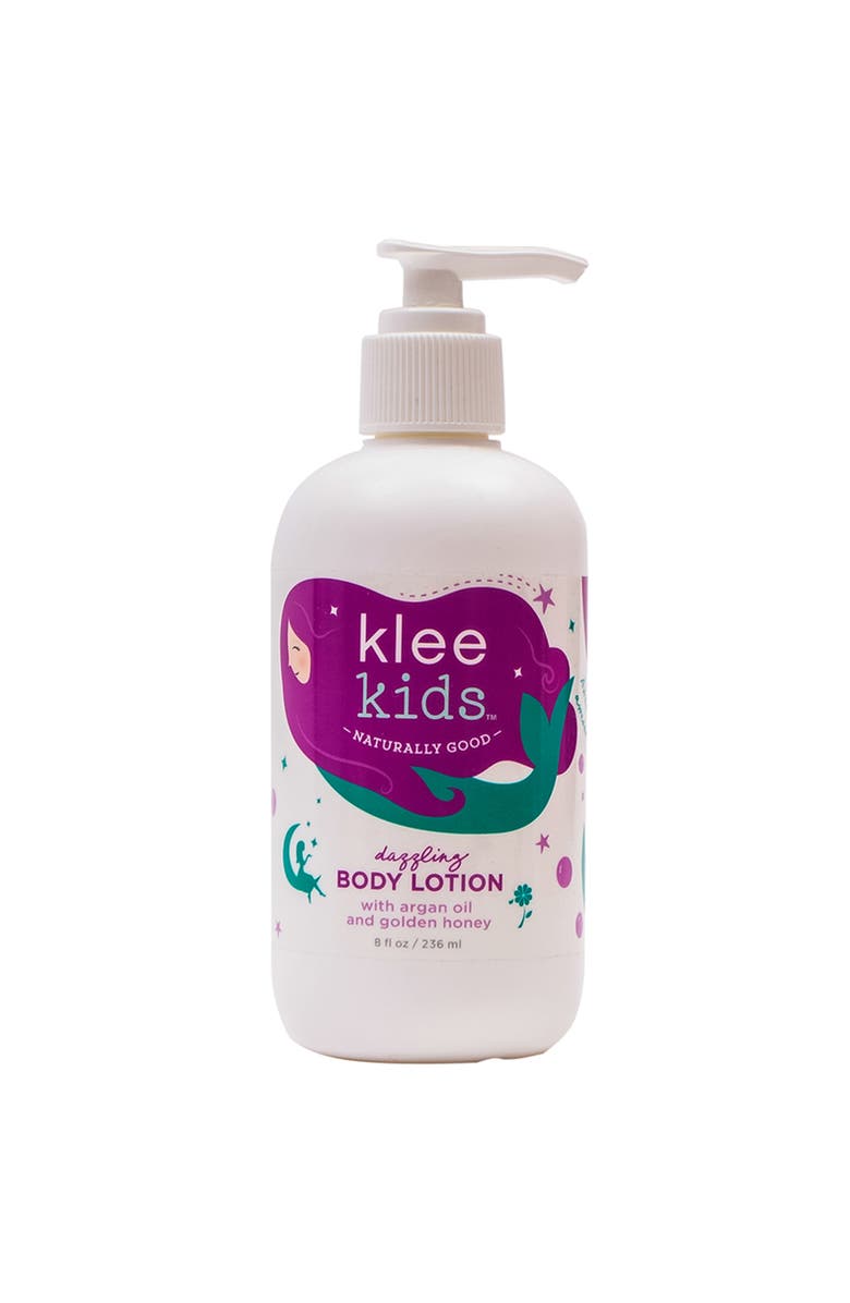 Klee Naturals Kids' Dazzling Body Lotion with Argan Oil and Golden Honey, Main, color, 33.8 Oz.