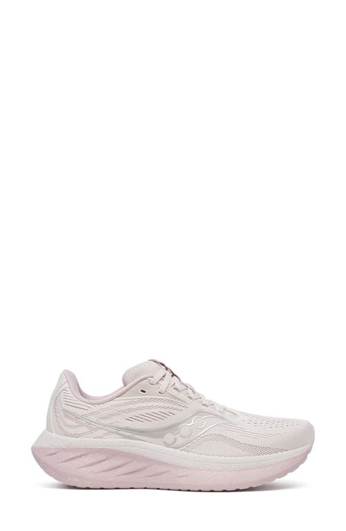 Saucony Ride 18 Running Shoe In Moon/woodrose