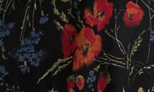 Ralph Lauren Floral Corset Maxi Dress In Midnight Garden