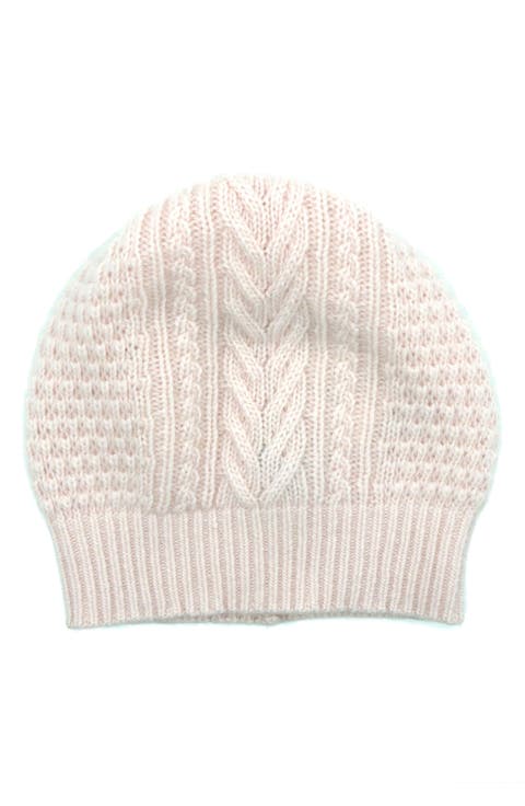 Cable Knit Cashmere Beanie