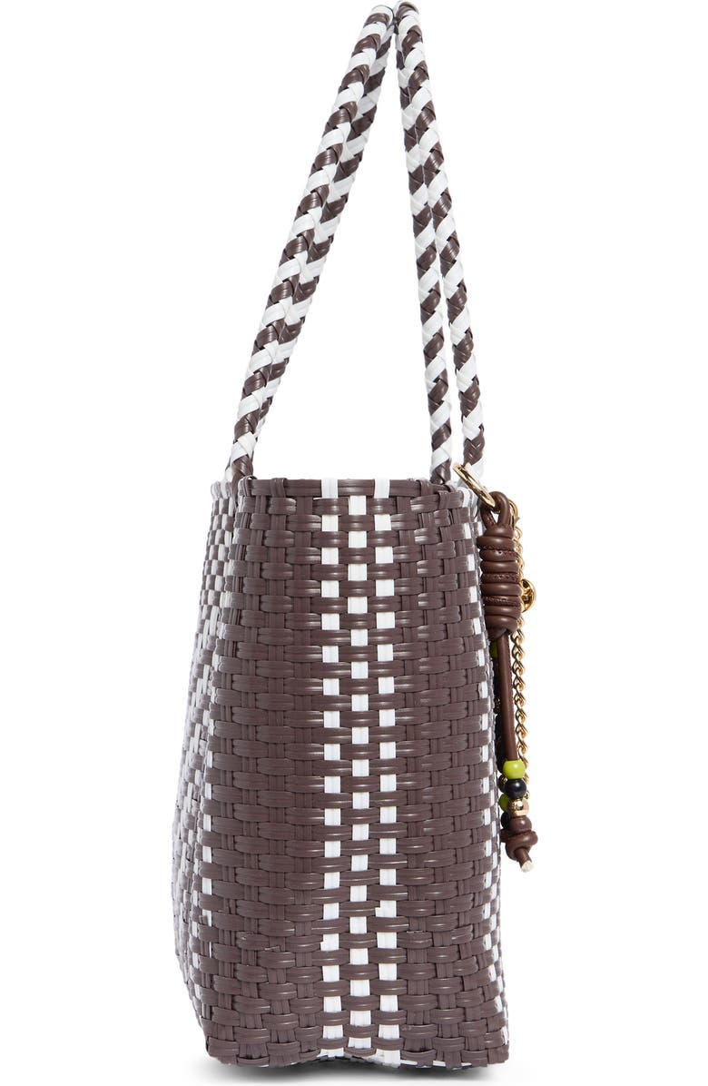 Steve Madden BSunny Woven Tote, Alternate, color, Brown Multi Woven
