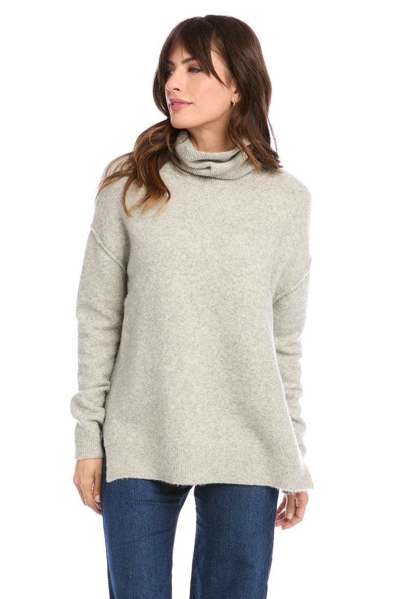 Turtleneck Sweater, Alternate, color, LIGHT GREY