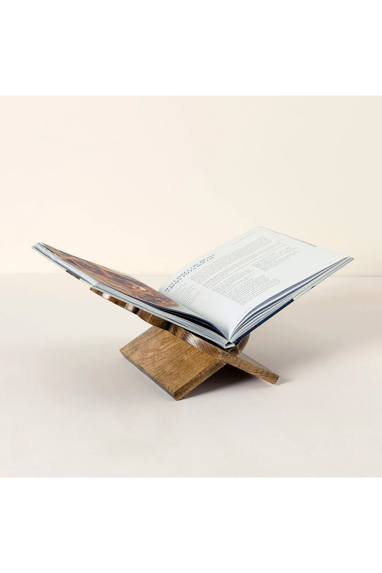 Bee Cookbook Stand, Alternate, color, Brown