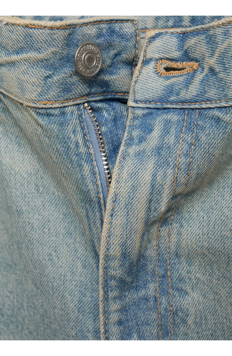 MANGO Mira Mid Rise Wide Leg Jeans, Alternate, color,