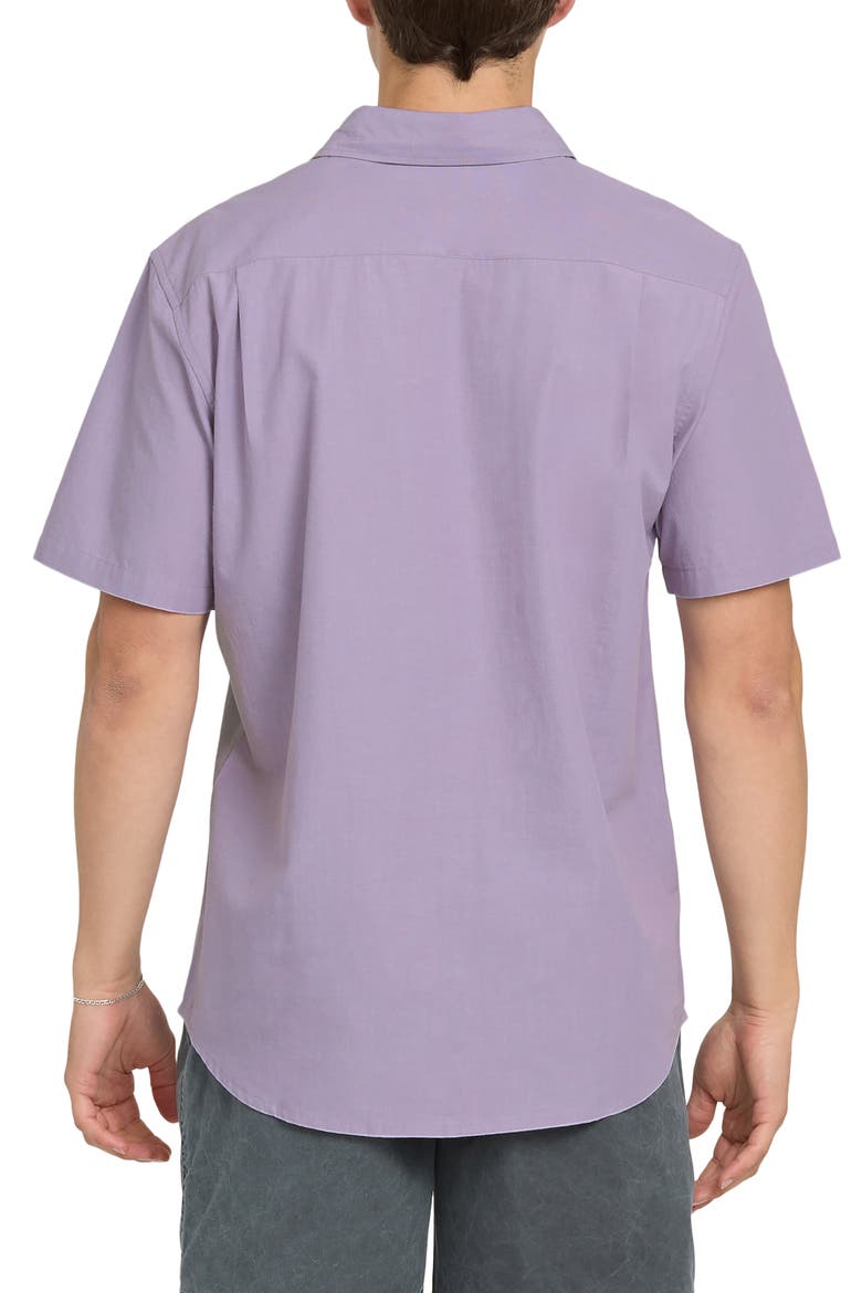 Shore Break Classic Short Sleeve Cotton Button-Up Shirt, Alternate, color, DAYBREAK