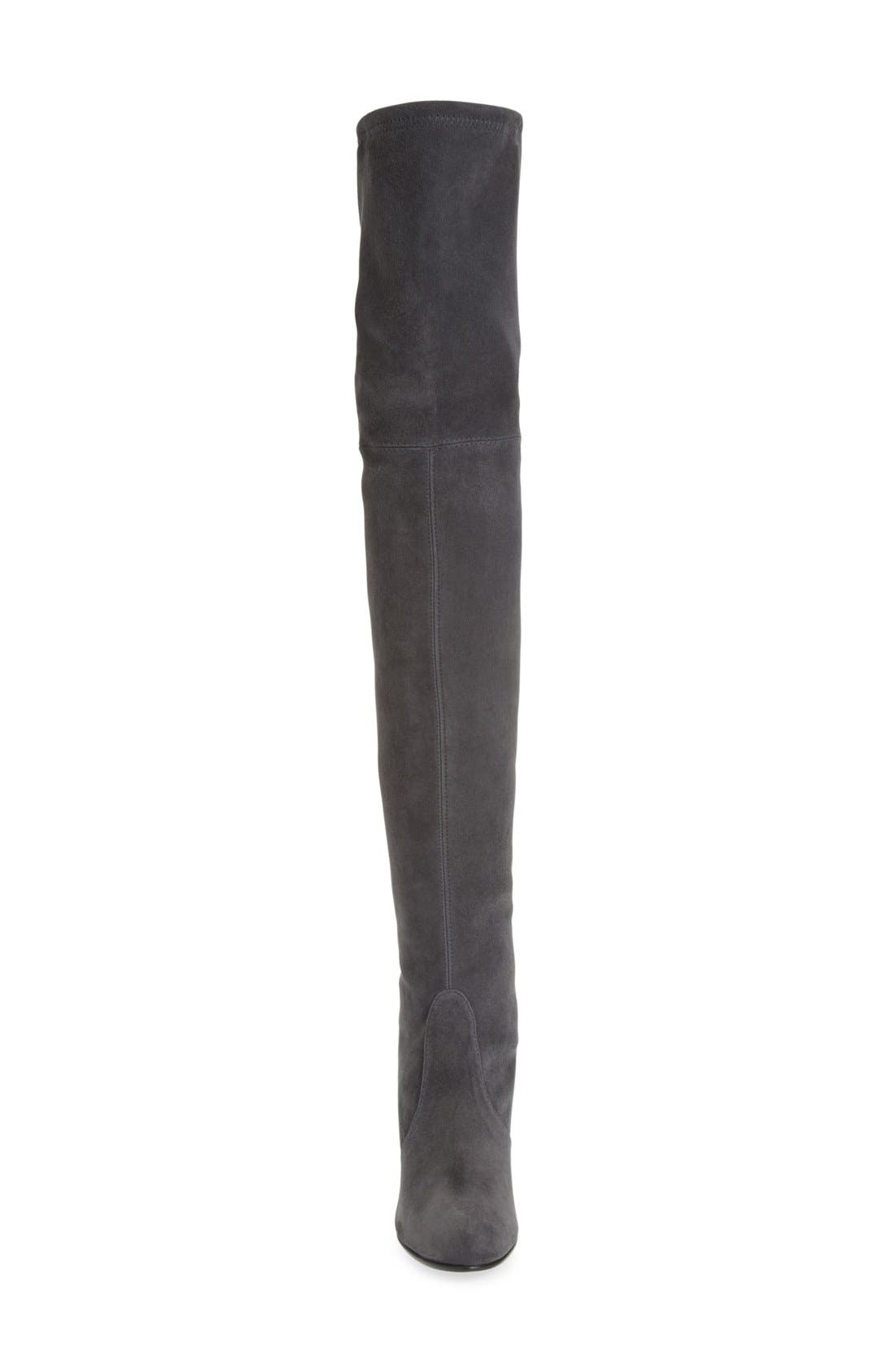 'Highland' Over the Knee Boot, Alternate, color, SLATE SUEDE