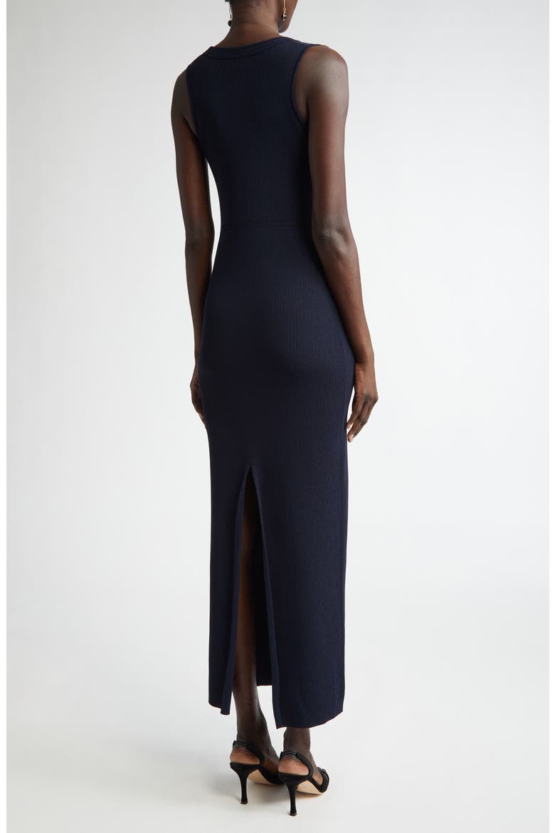 Scoop Neck Fine Rib Tank Dress, Alternate, color, MIDNIGHT