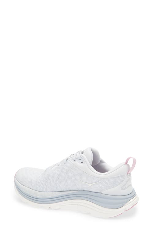 Hoka Gaviota 5 Running Shoe In Sea Ice/pink Twilight