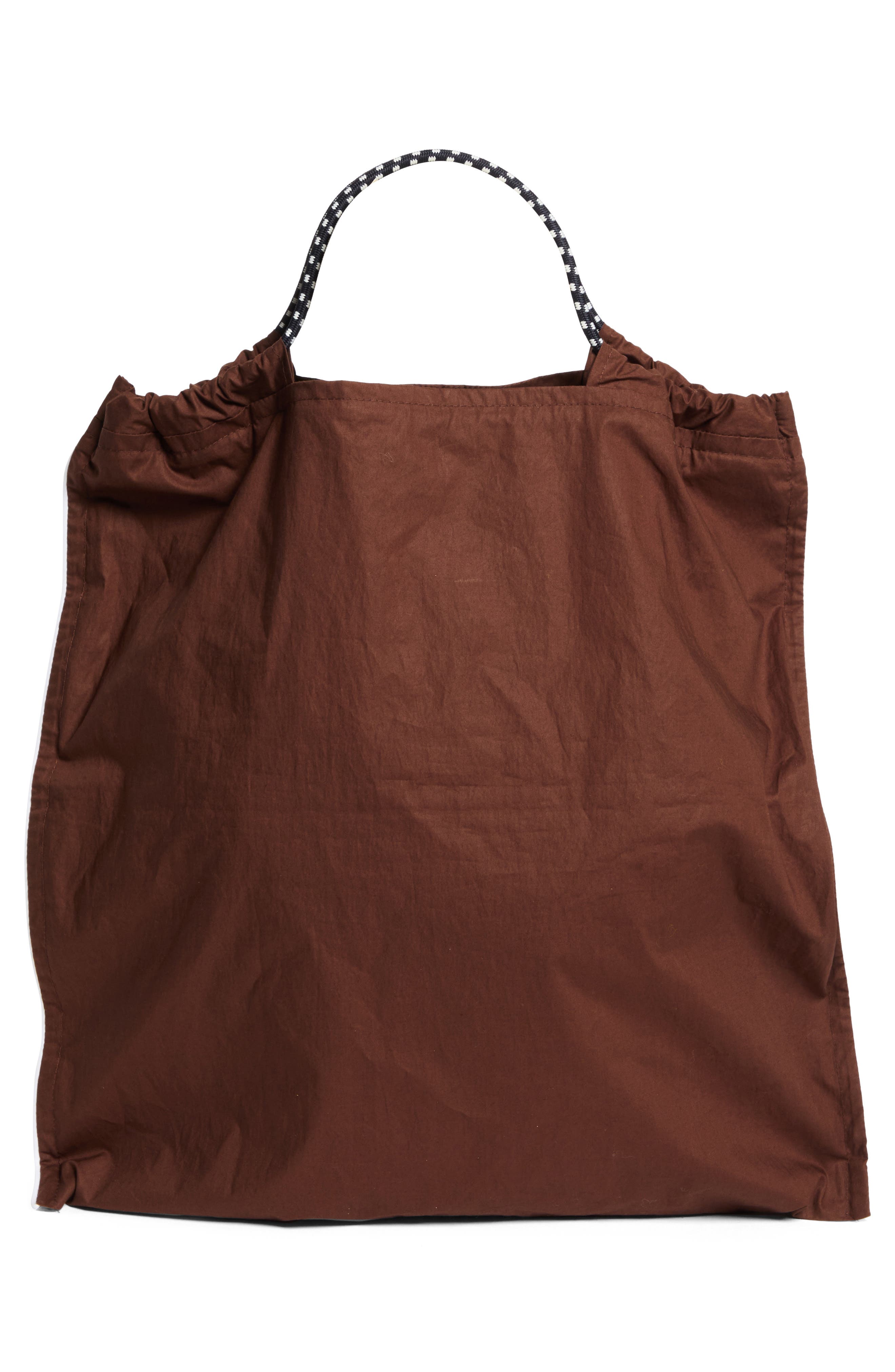 PLAN C Cotton Shopper Tote, Alternate, color, Coffee