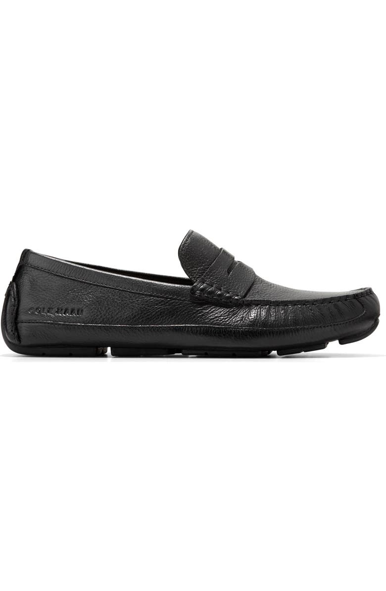 Cole Haan Wyatt Penny Driver, Alternate, color, Black/ Black