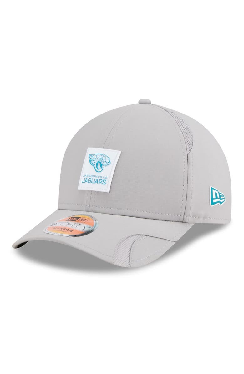 New Era Men's New Era Gray Jacksonville Jaguars 2025 Sideline M-Crown 9FORTY Adjustable Hat, Main, color, Gray
