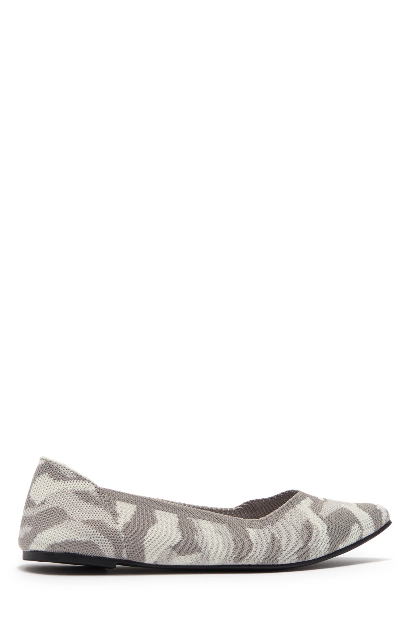 Kerri Pointed Toe Flat, Alternate, color, SNOW CAMO
