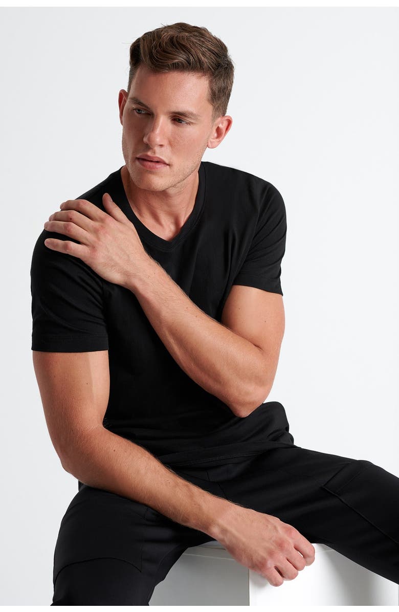 SHAN Microfiber crew neck t-shirt, Alternate, color,