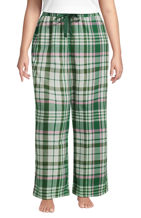 Print Flannel Pajama Pants