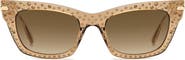 Stuart Weitzman 52mm Gradient Cat Eye Sunglasses