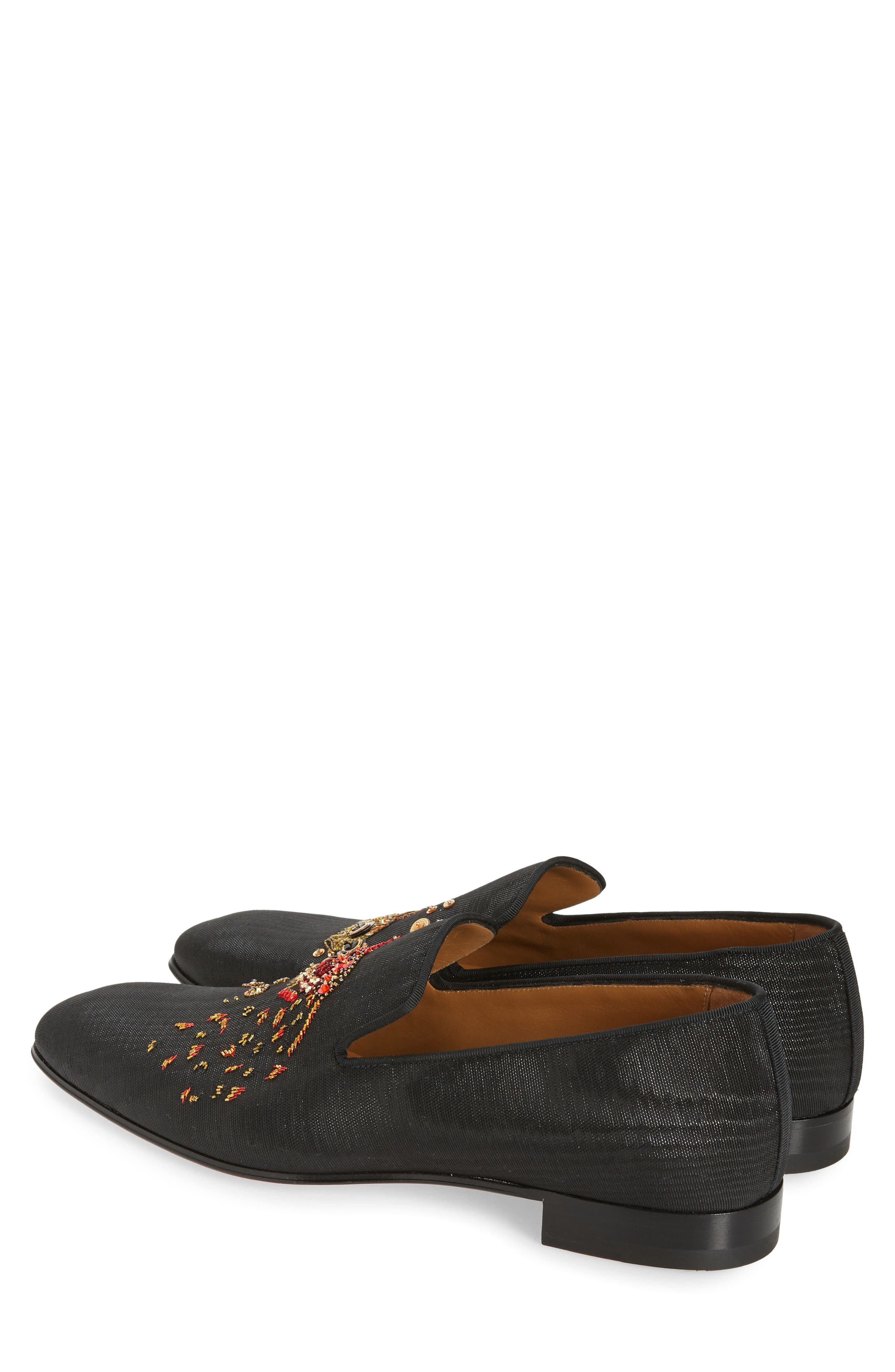 Christian Louboutin Aqualac Beaded Loafer, Alternate, color, 