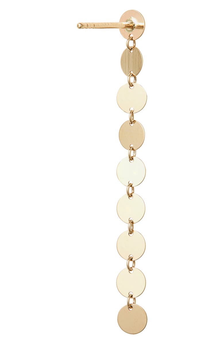 Bony Levy 14K Gold Disc Linear Drop Earrings, Alternate, color, 