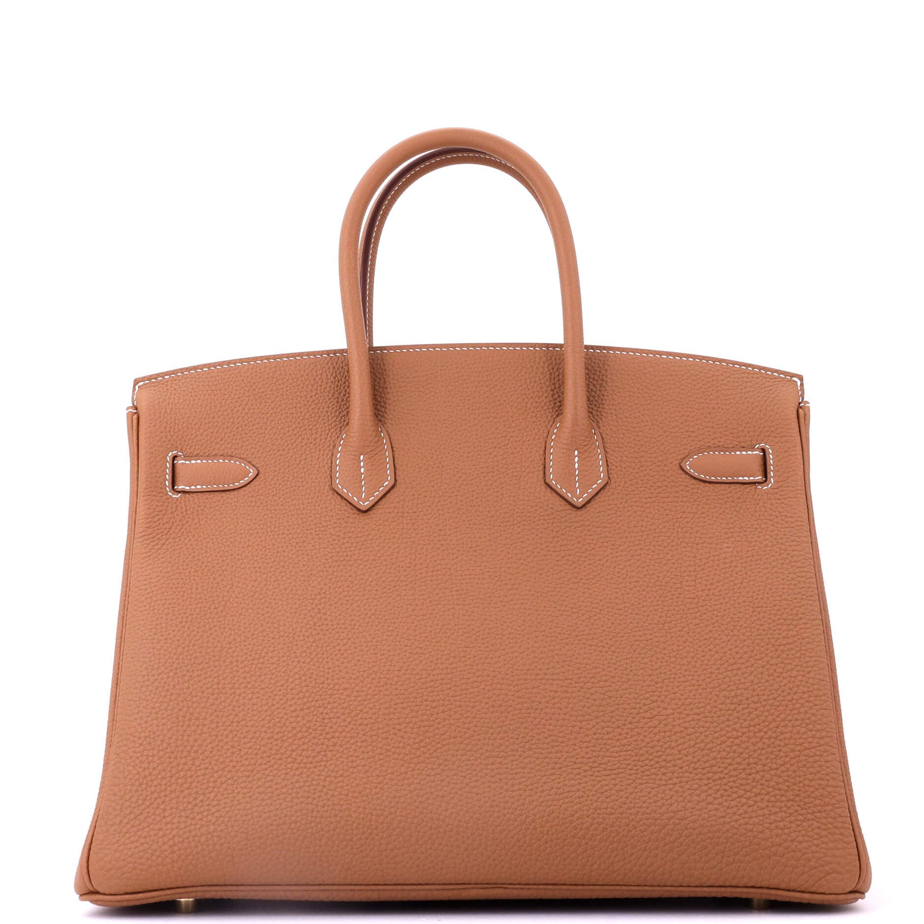 Pre-Owned Hermes Birkin Handbag Brown Togo with Gold Hardware 35, Alternate, color, Gold