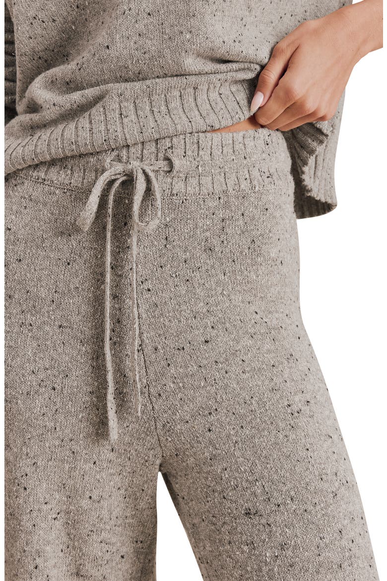 Haven Tie Waist Sweater Pants, Alternate, color, HEATHER CHARCOAL GREY