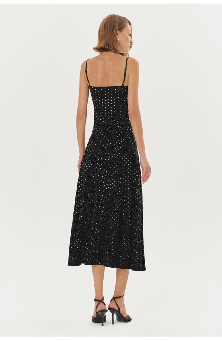 Exquise Stone Knit Midi Skirt, Alternate, color, Black