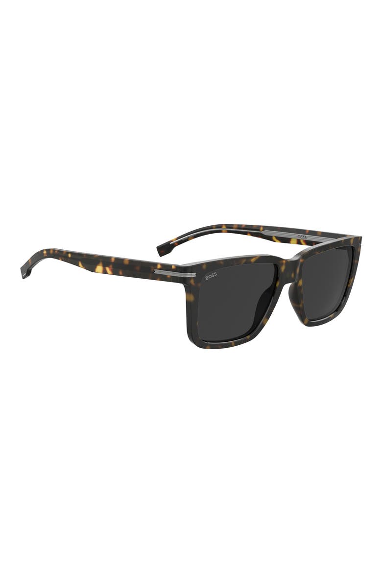 55mm Square Sunglasses, Alternate, color, HAVANA