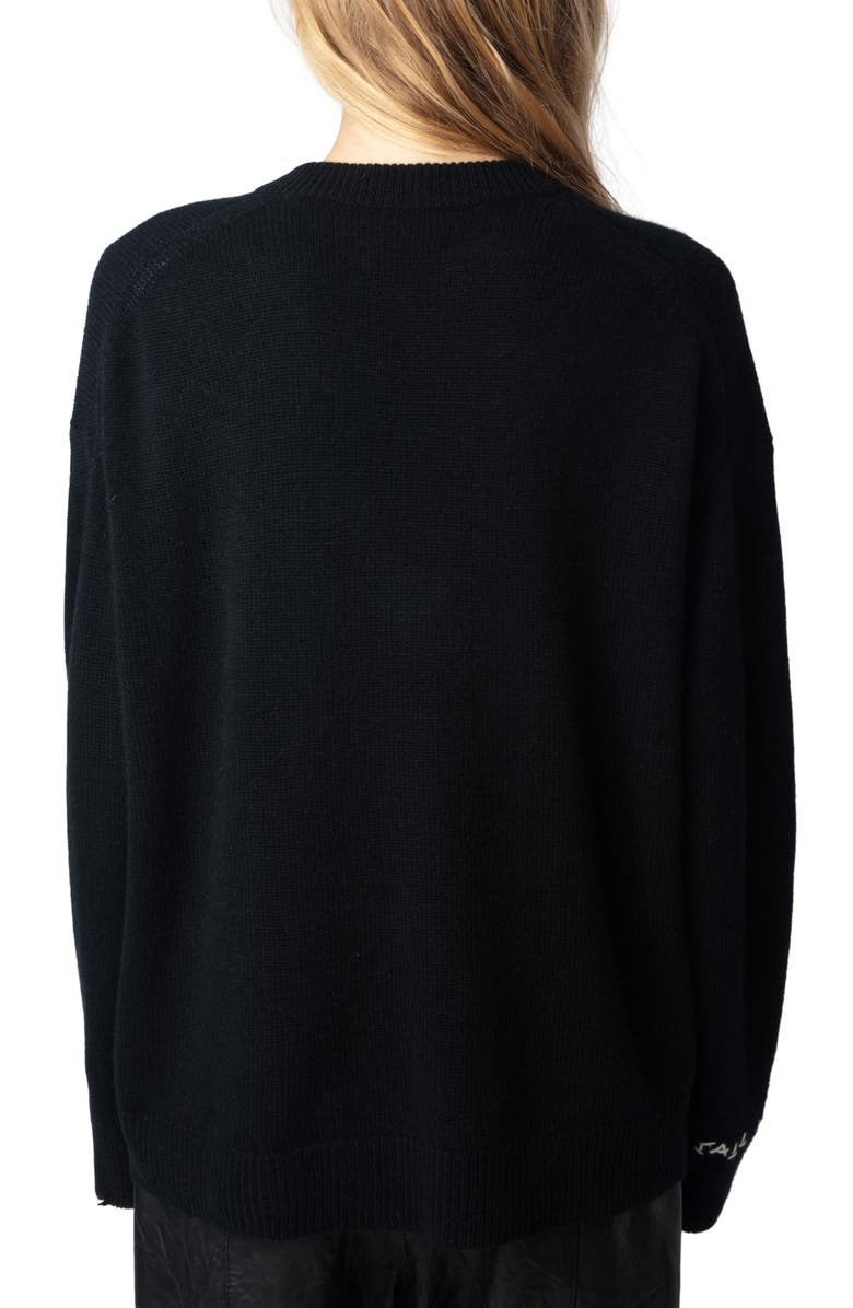 Zadig & Voltaire Miky R&R Cashmere Sweater, Alternate, color, 