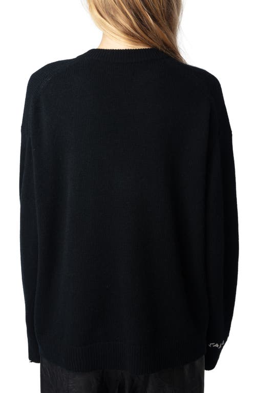 Zadig & Voltaire Womens Black Miky V-neck Cashmere Jumper In Black