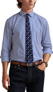 Polo Ralph Lauren Classic Fit Stripe Cotton Poplin Button-Up Shirt