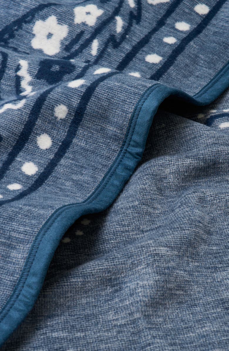 ChappyWrap Blue Bandana Throw Blanket, Alternate, color, Blue