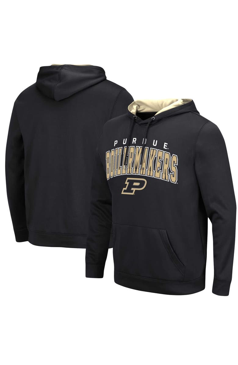COLOSSEUM Men's Colosseum Black Purdue Boilermakers Resistance Pullover Hoodie, Main, color, Black