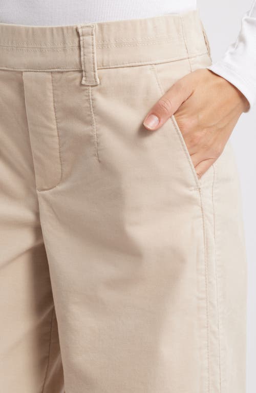 Wit & Wisdom 'ab'solution Skyrise Pull-on Wide Leg Twill Pants In Gray
