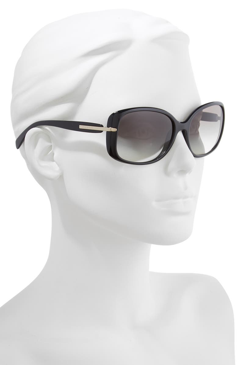 Prada 57mm Rectangular Sunglasses, Alternate, color, 