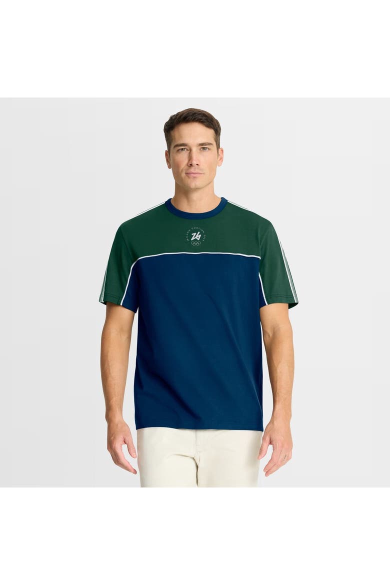 Men's Fanatics Blue/Green Milano Cortina 2026 Winter Olympics Circular Retro T-Shirt, Main, color, Blue