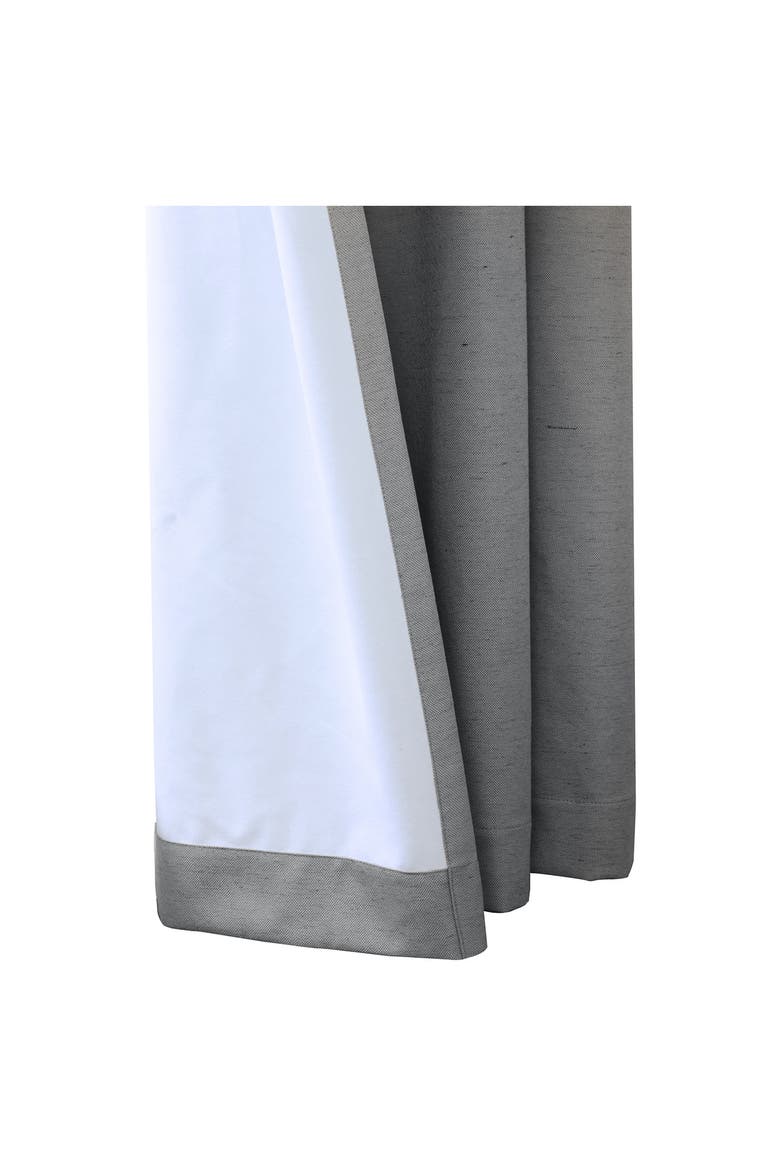 Set of 2 Noise Reducing Indoor Curtain Panels, Alternate, color, DARK GREY