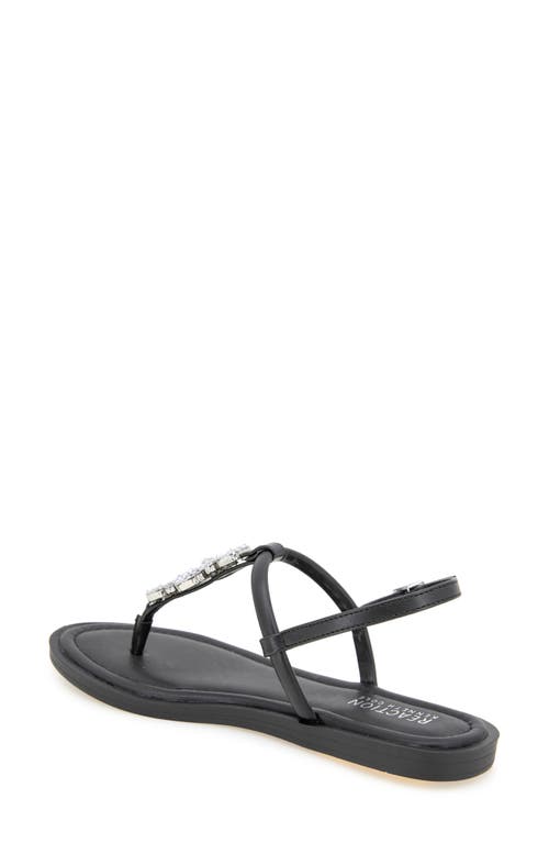Reaction Kenneth Cole Sera T-strap Sandal In Black