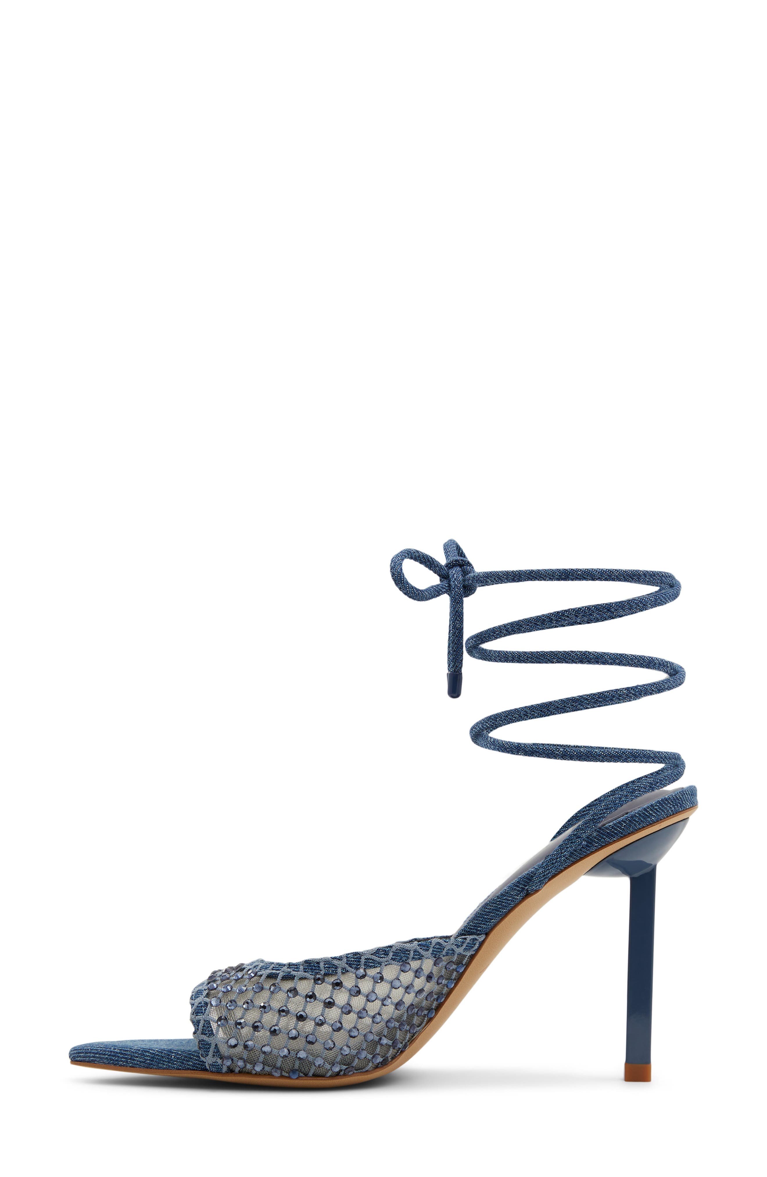 ALDO Jessamine Ankle Wrap Pointed Toe Sandal, Alternate, color, 