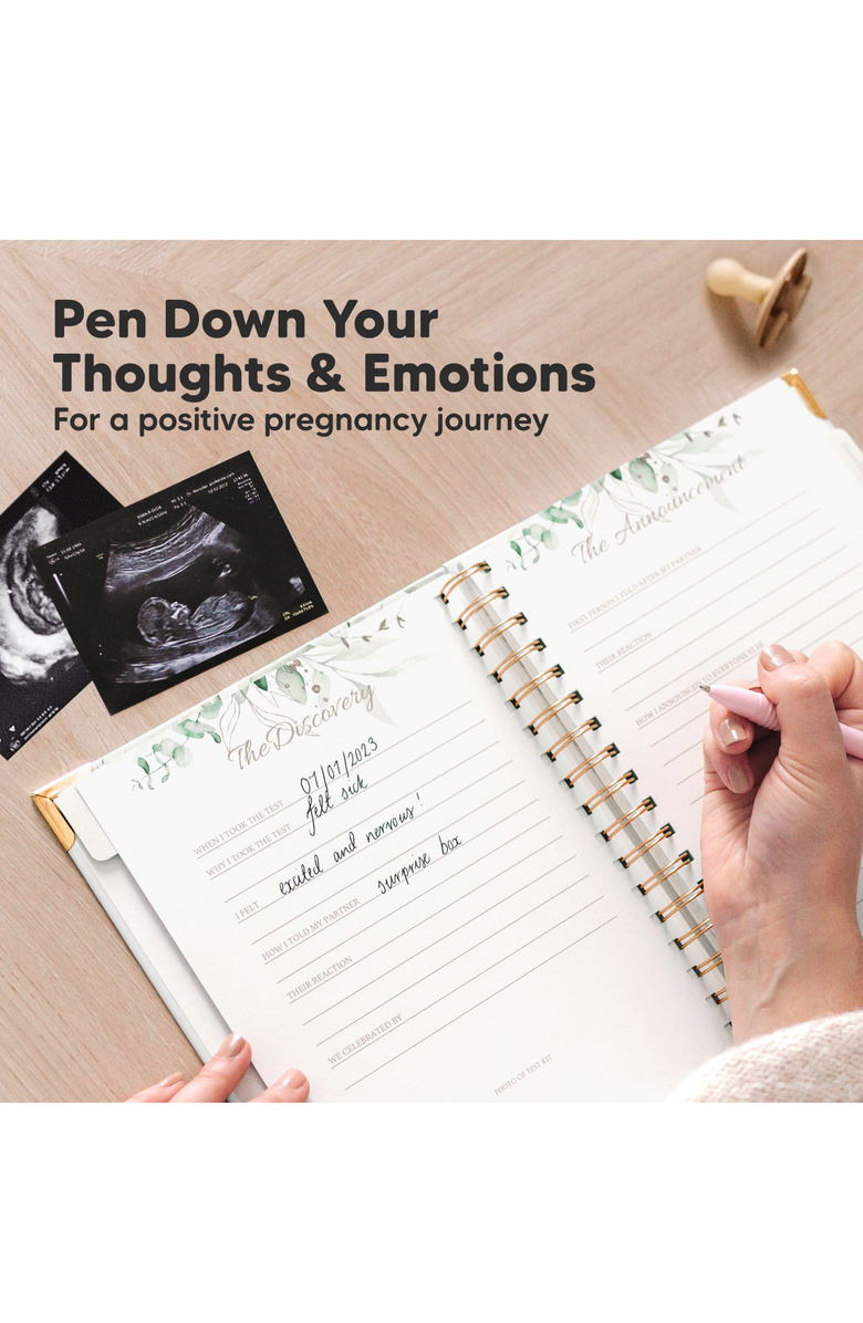 KeaBabies Inspire Pregnancy Journal, Alternate, color, Alpine