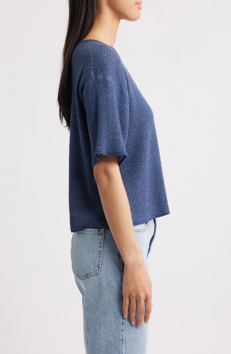 MARGARET O'LEARY Jill Waffle Knit T-Shirt, Alternate, color,